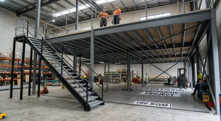 mezzanine floor in Sharjah with lift systems